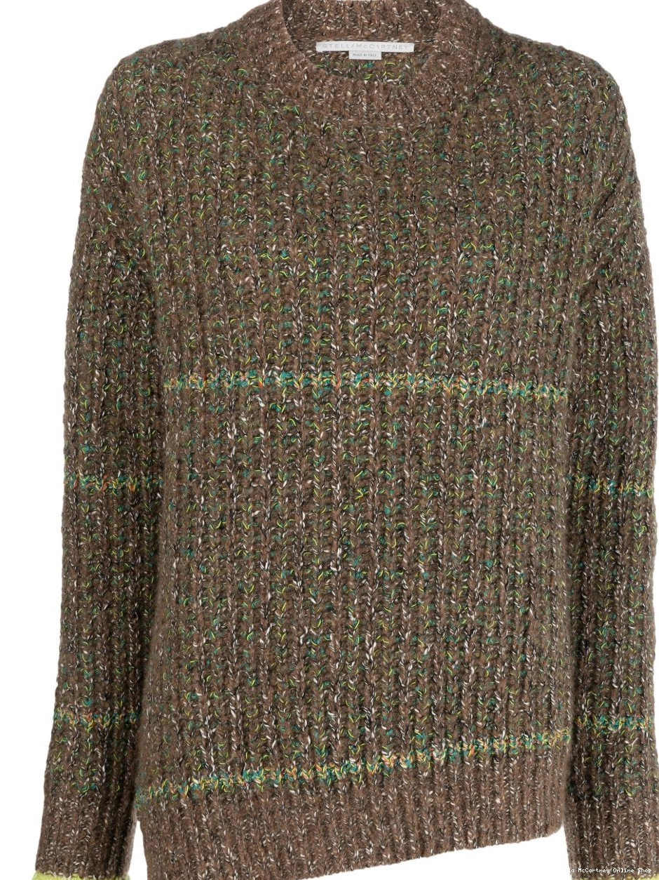wool-cotton McCartney blend Stella jumper melange-effect Women 0709